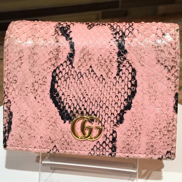 GUCCI GG Marmont Python Compact Wallet- Pink ❤️‍🔥 - Picture 9 of 17